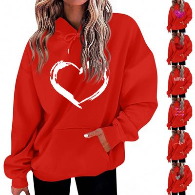 Women's Loose Comfortable Casual Fashion Character Printed Hooded Long Sleeve Sweatshirt