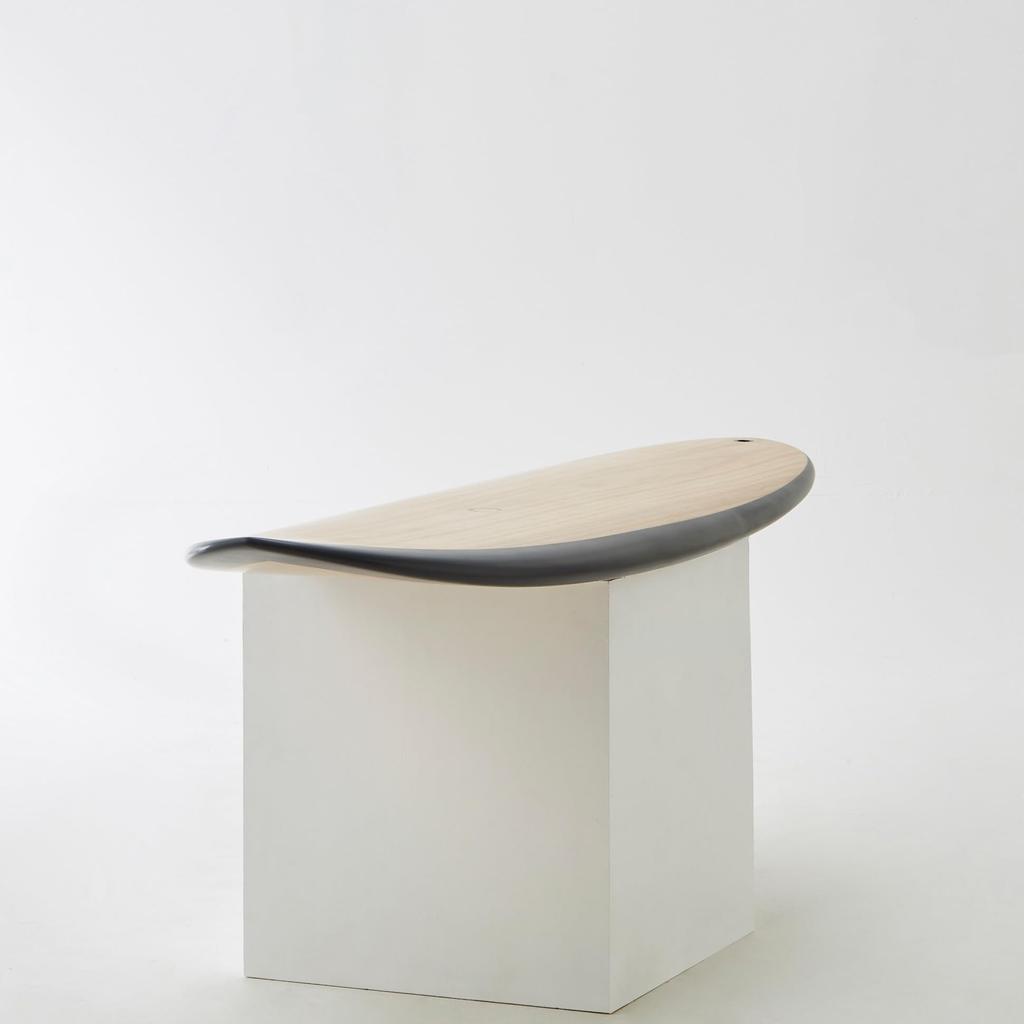 Nanazero WOOD SKIN Surfbrett MID01 Schwarz und leichtes Holz-Skin 6'6 Mid-Length (langlebige Konstruktion, Surfbrett, Nanazero, Funboard, Shortboarder)