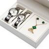 1piece PU Wrist Watch Box Holder Organizer Storage Case Earring Necklace Ring Jewelry Display Container for Couple Watch Box
