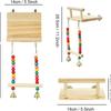 Nice Parrot Toy Bird Cage Decoration Pendant Small Bird Cage Nibbling Toy Parrot Springboard Swing Combination Toys Are Varied