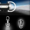 1-4PCS Pocket Flashlight Portable Keychain Torch USB Rechargeable Ultralight Camping Flashlight for Outdoor Emergency