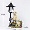 JYL TS/072,Resin Garden Gnome Solar Outdoor Light Figurine Statue Lamp for Garden Villa Home Decor