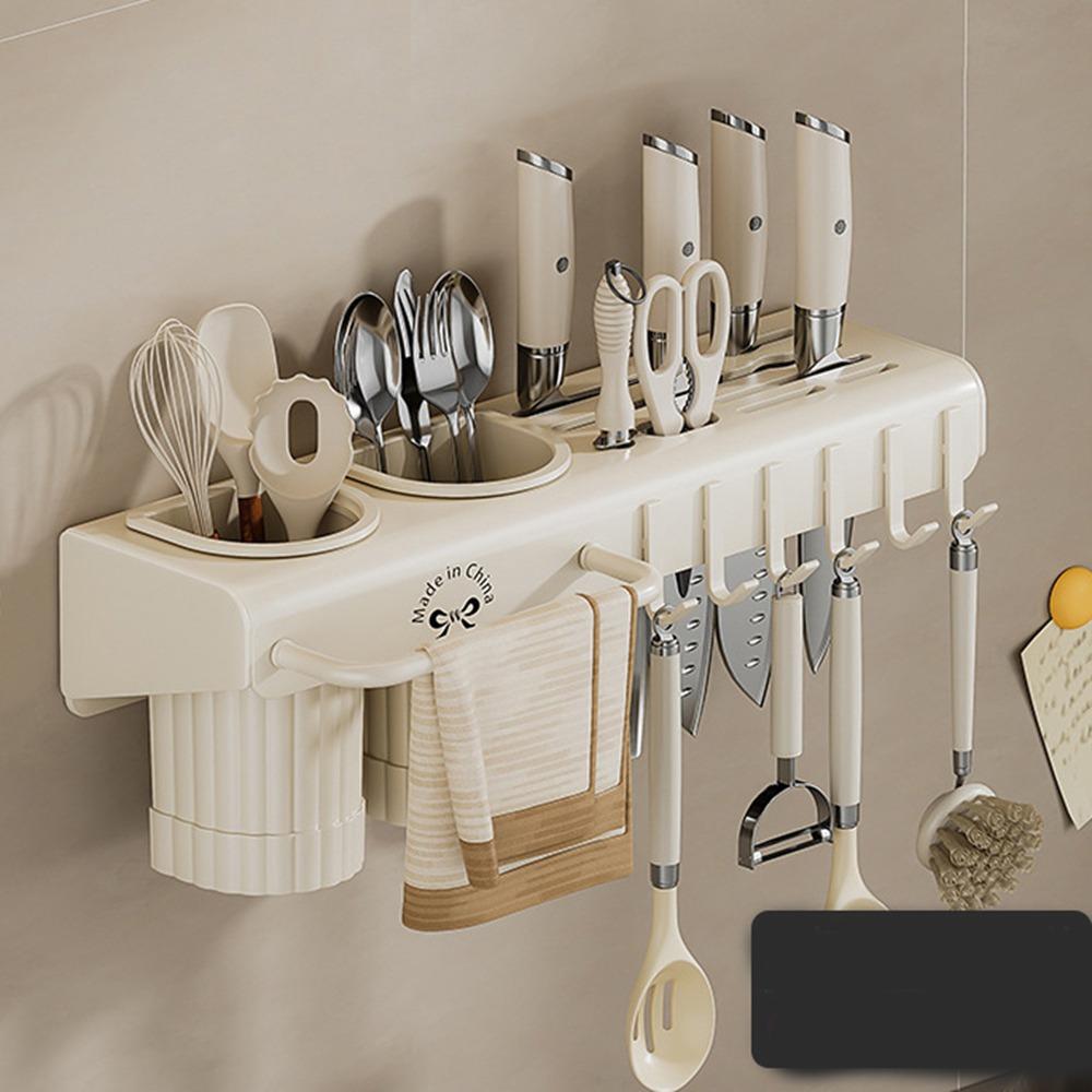 Large Capacity Kitchen Storage Shelf Wall Mounted Chopstick Holder Chopstick Storage