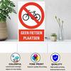 Mfoever Tin Sign Vintage Assorted Traffic Warning No Parking Tin Sign Set Retro European Bicycle Dog Fire Prohibition Metal Wall Art Rustic Saf