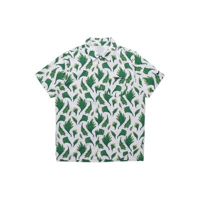 Nigeria Team Federdruck Sateen Kurzarmhemd Herren Tops Weiß CU1417-100