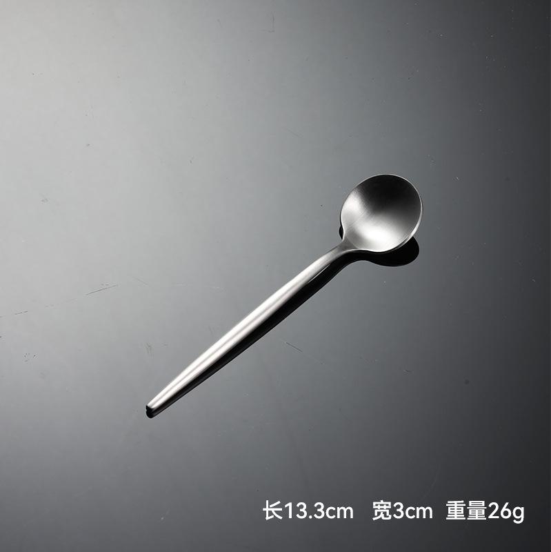 304 stainless steel matte Portuguese western food knives, forks and spoons multi-specification desserts restaurant value tableware gifts