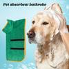 Psí koupací plášť z mikrovlákna Super savý sušicí ručník Nastavitelný pasový uzávěr Lze prát v pračce Osuška pro psy pro malé a středně velké domácí mazlíčky