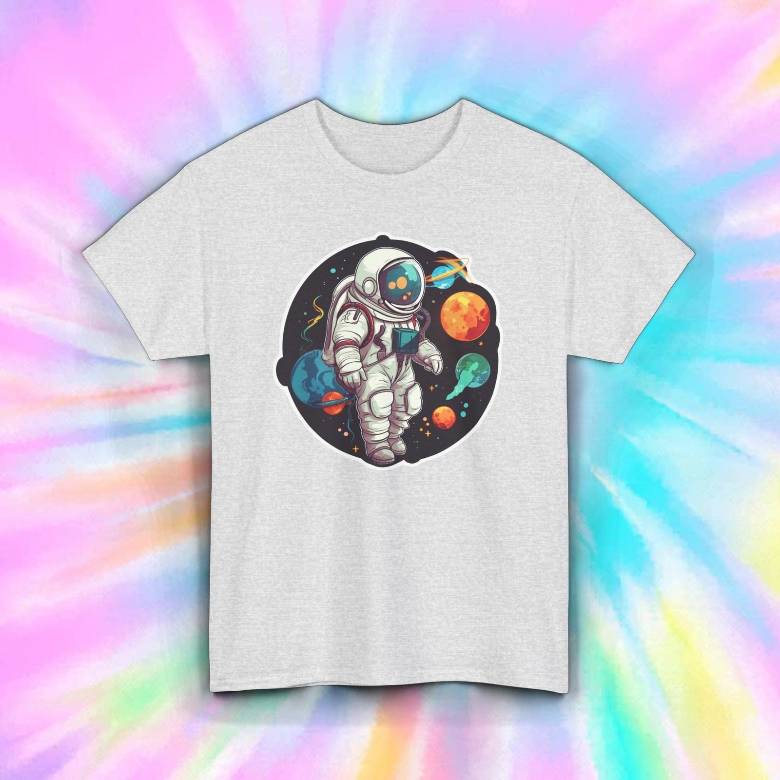 Astronaut Space Adventure T-Shirt | Colorful Outer Space Graphic Tee | S-5XL XXL
