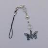 Original Handmade Y2K Phone Charms Pendant Kawaii Cute Cellphone Strap Lanyard Black Red Dark Gothic Chain For Keys Accessories