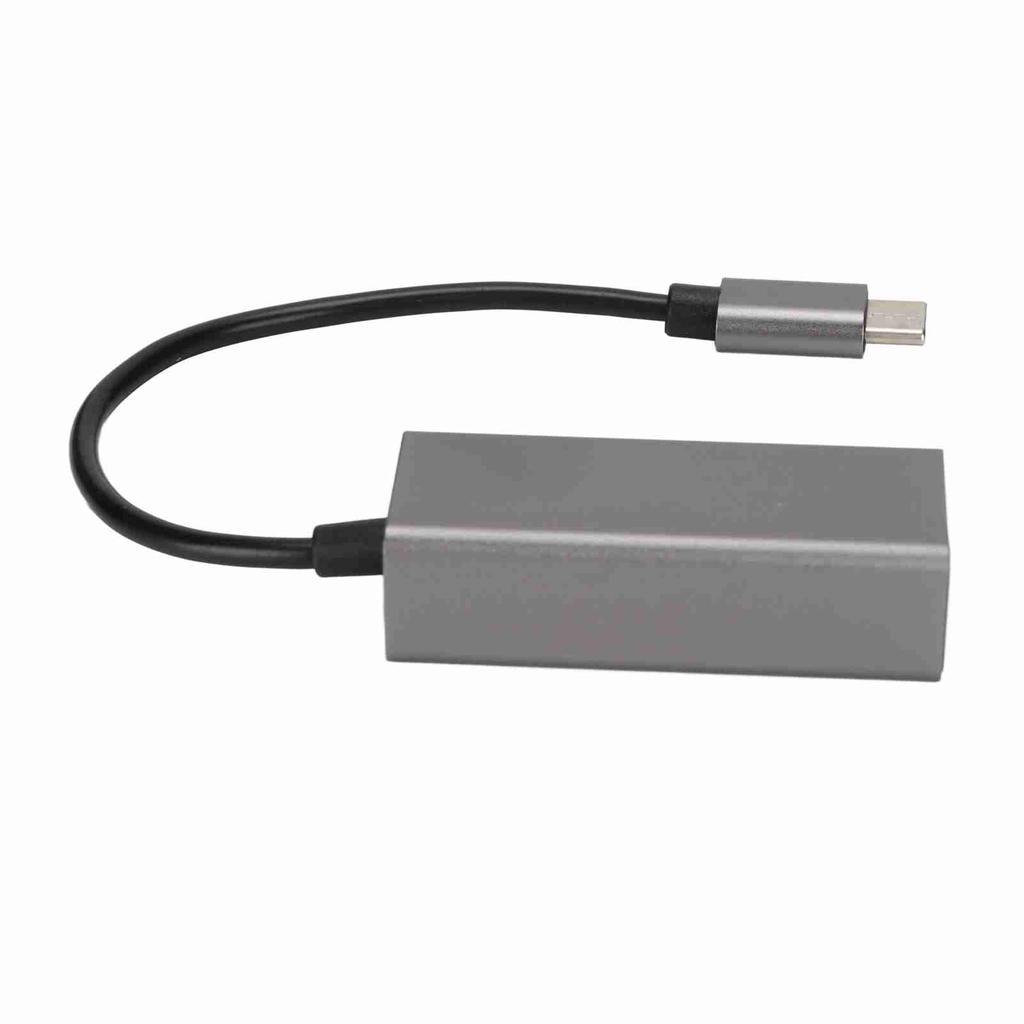 Ethernet Adapter USB C To RJ45 Ethernet Grey Stable Transmission Type C Adapter for MacBook Pro for Galaxy S9 S8  Note