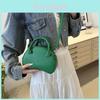 Chic Apple-shaped Handbag For Women 2024 Summer Trendy Small Pu Crossbody Bag