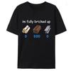 Lustiger Spruch Ich bin Ich bin Komplett Ziegelsteinig T-Shirt Kleidung Familienurlaub Geschenk Muster Oberteile Damen T-Shirts