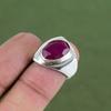 Faceted Kashmir Ruby Ring 925 Sterling Silver Ring Handmade Ring Real Gemstone Jewelry Gift For Love Birthstone Ring Available In Ring Size