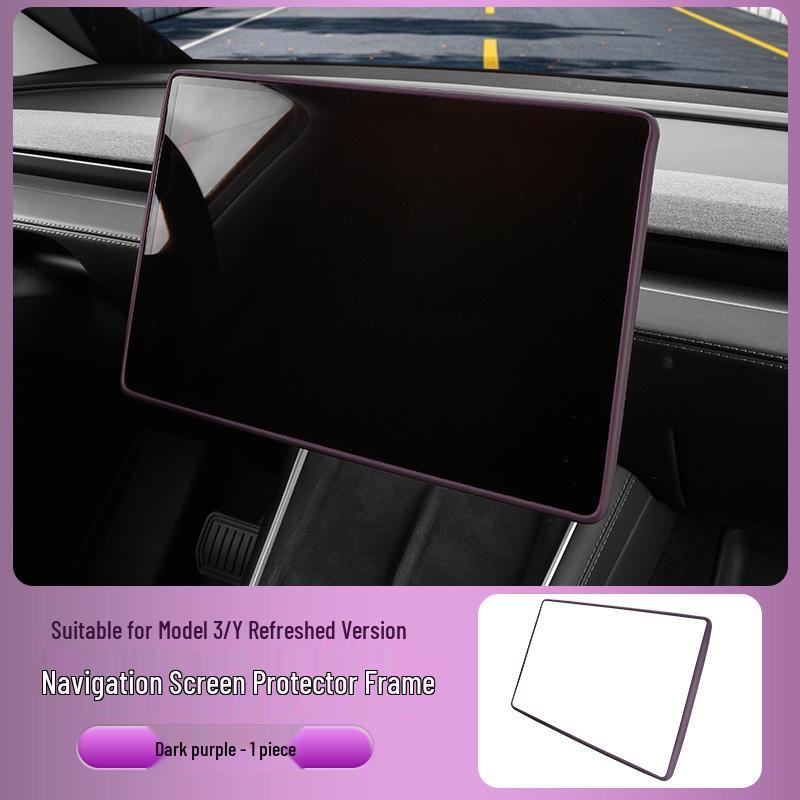 Updated Tesla Model 3/Y Center Console Silicone Wireless Charger Decor Accessory.