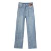 Women's High-Waisted Straight-Leg Jeans - 2025 Spring Retro Slim Fit, Loose and Thin Summer Design
