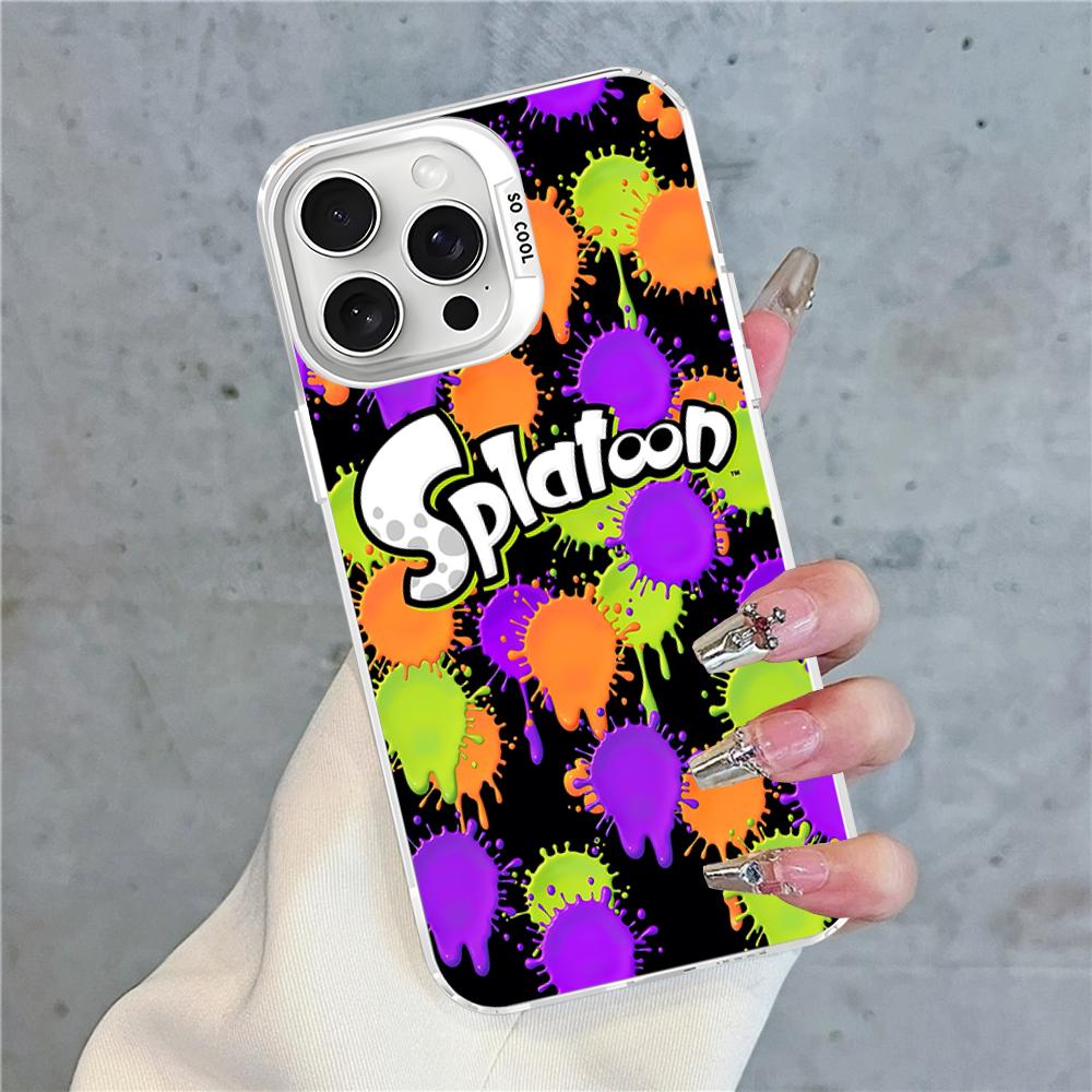 Splatoon Phone Case For IPhone 16 15 14 13 12 11 Pro Max X XR XSMAX 8 7 Plus Matte Shockproof Back Cover