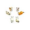 Watsu Life Cat Chopstick Rests, Ceramic Tableware, Desk Accessories, Interior Decor, Japanese Tableware Gift Set, Smiling Cat, Set of 6, High-Quality