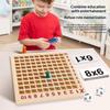 Juego de Mesa de Multiplicación 99 Sin Olor de Madera Juguete Educativo Montessori para Niños Práctica de Conteo Ayuda para el Aprendizaje Preescolar