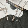 Temperament cold wind double-layer niche sweater chain autumn and winter design sense high-grade necklace sweater chain women's tide
