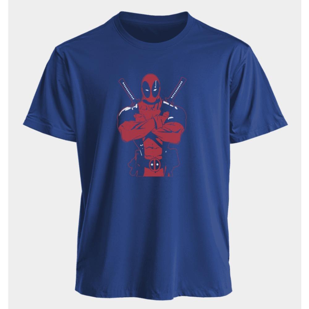 Men's and Women's T-shirts Deadpool Summer American Spring and Fall Basic Oversized Sporty Punk Short-sleeved Shirts