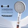 5-Speed Handheld Shower Head with Large Panel & Water Filter for Enhanced Bathing Experience