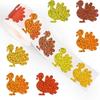 500 Stück/Rolle Sonnenblumen Halloween Aufkleber Schneemann Dekoratives Papier Geister Aufkleber Lasertyp Wasserdicht Reflektierende Etiketten Decals