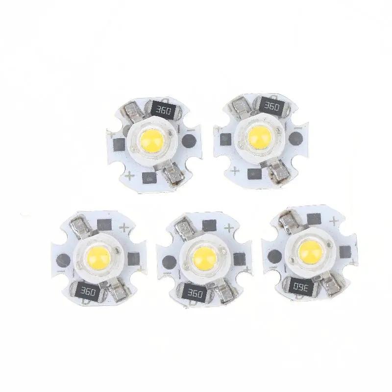 5/10Pcs 16mm 20mm LED Lamp Boards 1W 3W Single Color 5V 12V Warm Neutral White Spotlights Downlights Sunset Lights