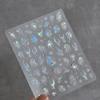 Magical Blow Bubbles Goldfish Bunny Rabbit Cat Kitten Shape Shiny Dreamy Bubbles 5D Nail Art Decorations Sticker Manicure Decal