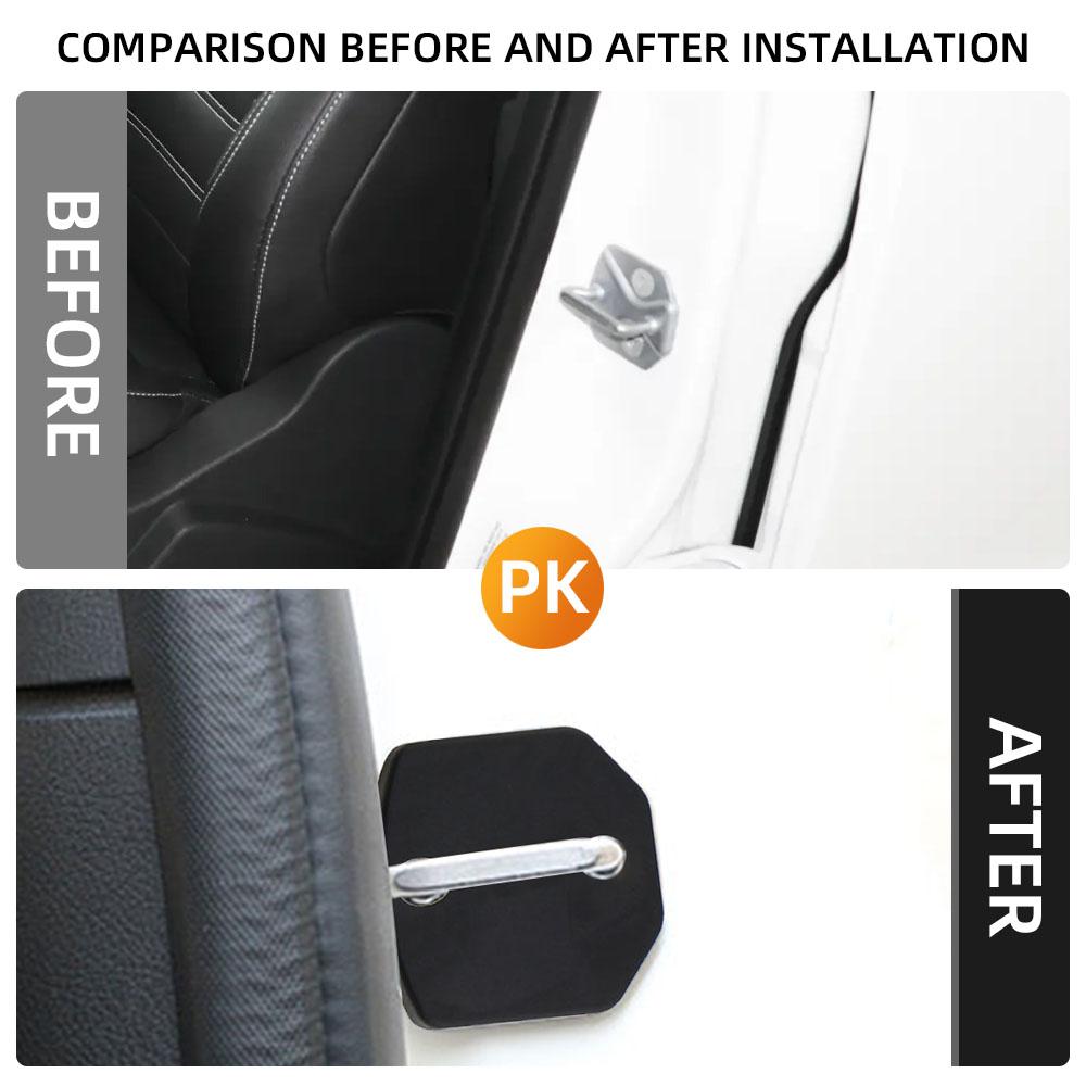 For Ford Focus 2 Mk2 Fiesta Ecosport Door Lock Cover Door Stopper Protector Protective Case Buckle Protector Accessories