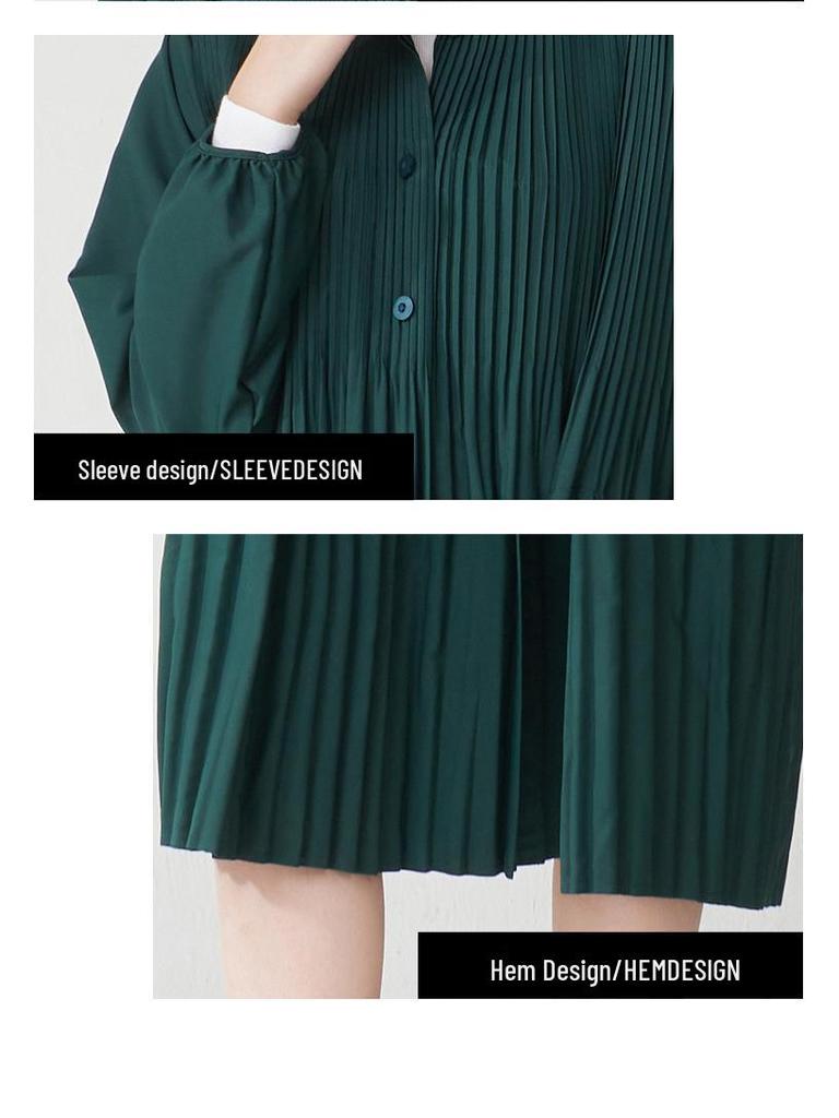 Women's Mid-Length British Style Loose Trench Coat - Plus Size Versatile Design