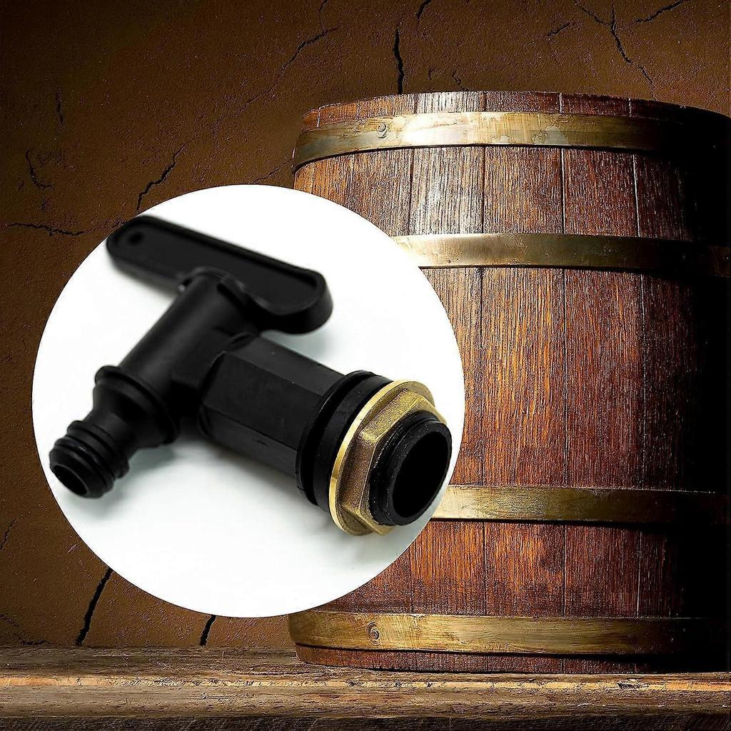 Water Butt Tap Hosepipe Rain Barrel 3/4Thread Replacement Tap Plastic Snap-Fit Connector Beer Home Brew