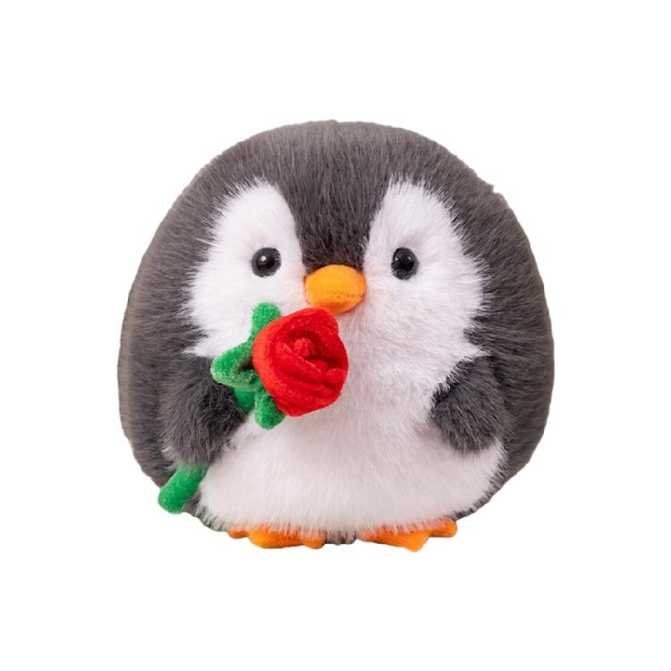 Soothing Penguins Plush Dolls Animal Large Penguins Toy Furry Stuffed Toy Cuddle Toy for Birthday Christmas Gifts
