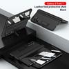 Leather Phone Case for Samsung Galaxy Z Fold 7 6 5 4 3 Fold7 Fold6 Fold5 Magnetic Hinge Stand Back Cover with Mirror Film YYC006