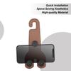 Car Headrest Hooks Headrest Phone Storage Hanger Auto Seatback Stand Hooks for Commuting Travel Business Trip Camping Daily