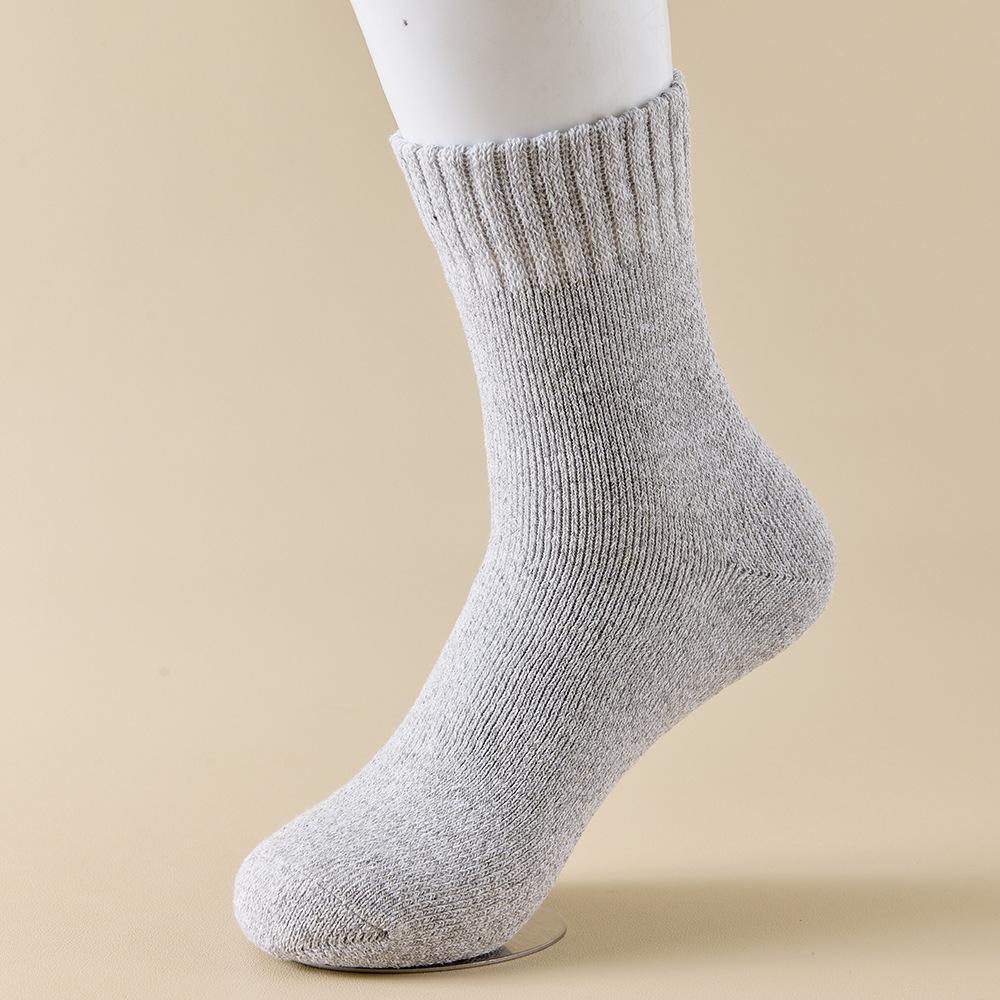 1/5pairs Winter Men's Merino Wool Socks Super Thick Warm High Quality Harajuku Retro Snow Casual Antifreeze Cashmere Socks Men 3 Pair