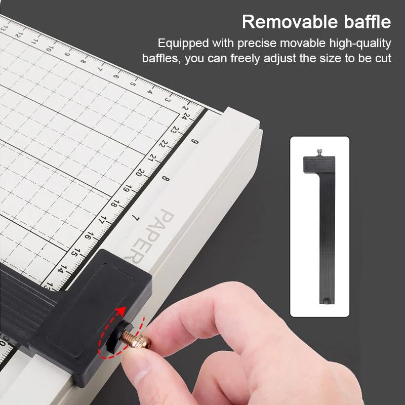 Gilotyna do papieru biurkowego A4, Trymer, Ciężka metalowa podstawa do biura, rzemiosła i zdjęć