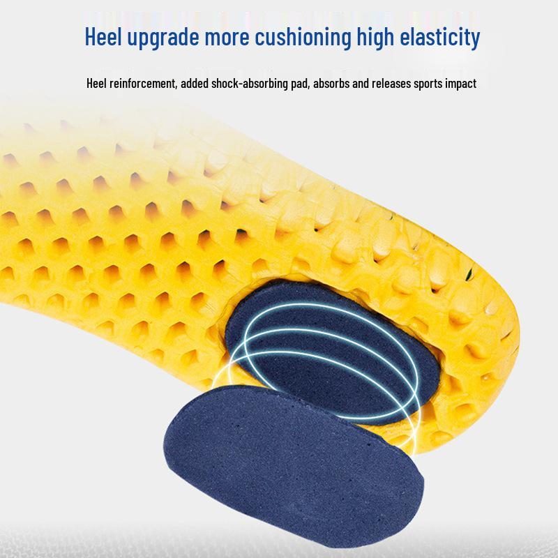 Hypolite Honeycomb Shock-Absorbing Sports Insoles - Breathable, Thickened for Men's & Women's Basketball and Military Training