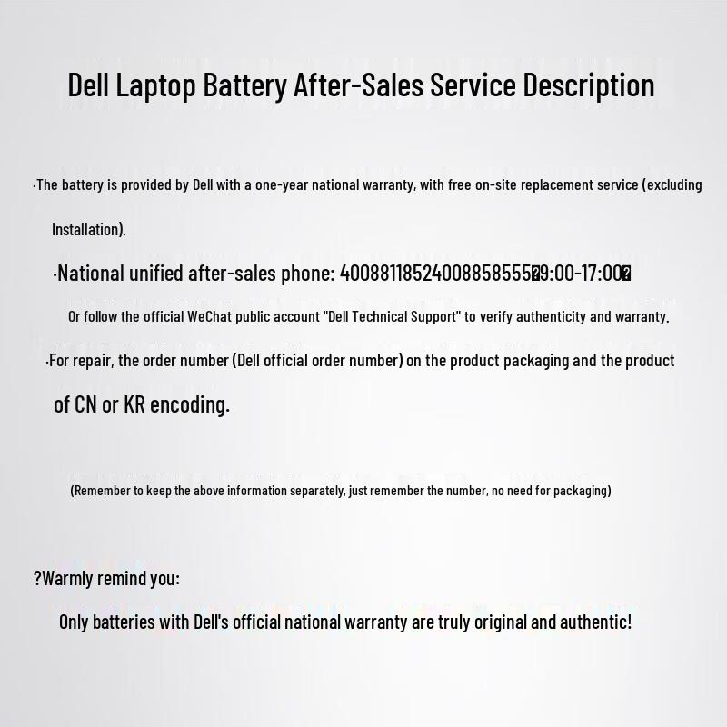 Dell Original 68Wh 4-Cell Laptop Battery (3HWPP) for Precision 3541/3550/3551