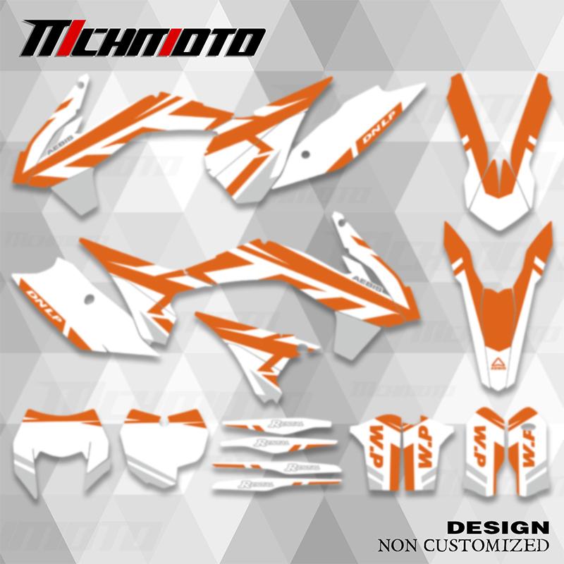 MCHMFG For KTM SX SXF XC XCF 2013 2014 2015 EXC XCW 2014 2015 2016 Graphics Decals Stickers Kits Number Name Background