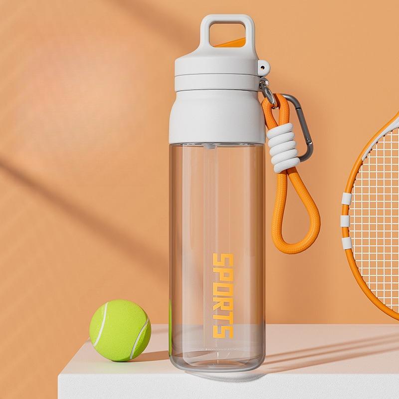 One Click Open Lid Water Bottle Outdoor Large Capacity Sports Water Bottle Fitness Cycling Water Bottle