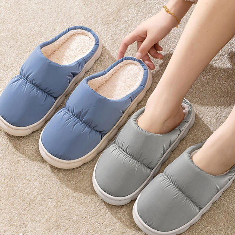 

Winter indoor shoes, indoor slippers, fur slippers, padded living room shoes Mint No. 40-41
