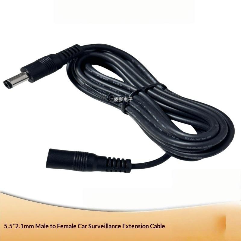 DC Extension Cable 5.5mm x 2.1mm Male to Female Wide Application 1M-20M for Small Home Appliance LED Strip CCTV