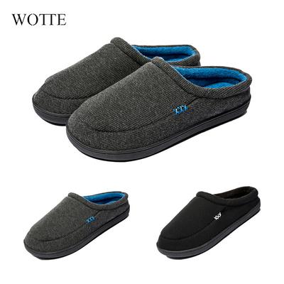 Pánské domácí pantofle, zimní teplé boty s kožešinou, ploché, ležérní boty, pánská obuv, protiskluzové domácí pantofle, Zapato Hombre, plus velikost 50