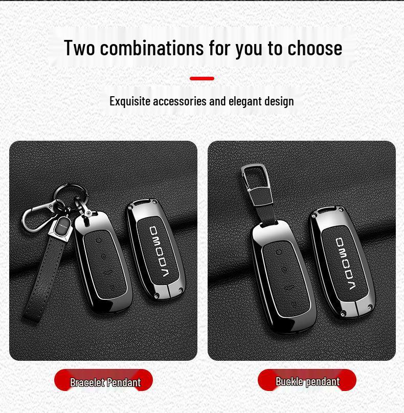 Chery Omoda 5 Key Case: Metal Shell & Anti-Lost Buckle