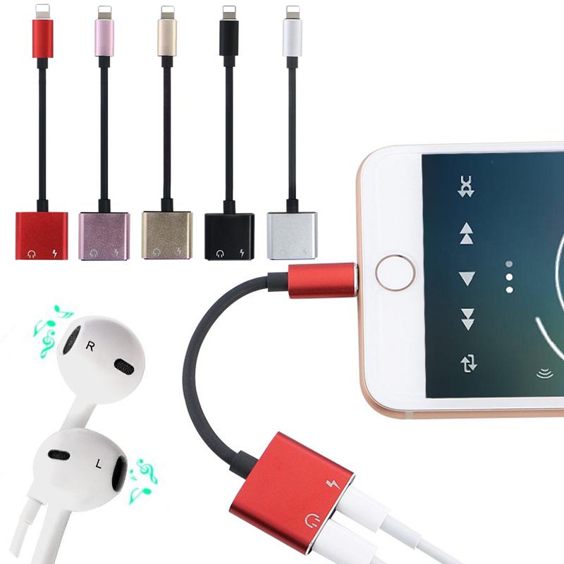 Buy Dual Lightning Adapter Charging Splitter Audio Cable at affordable