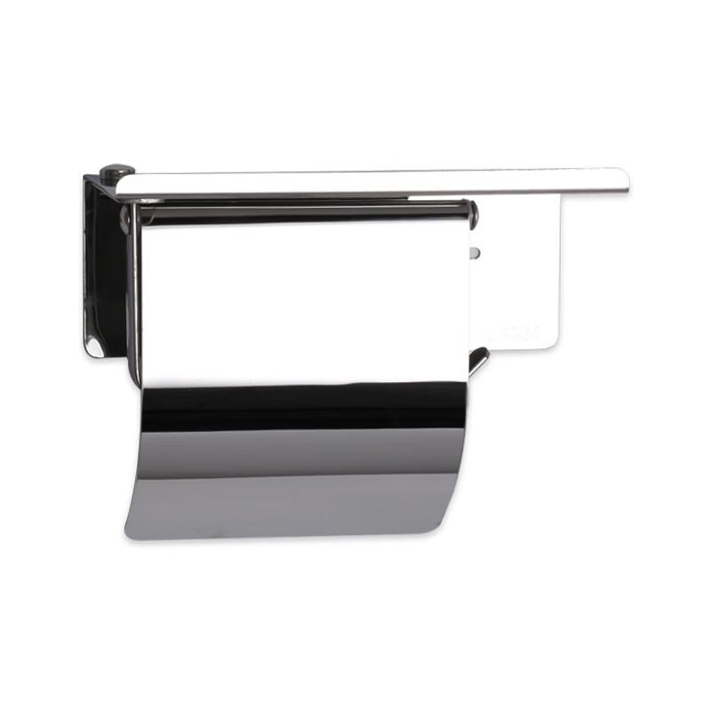 cmaos Stainless Steel Toilet Paper Holder with Phone Shelf