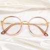 Fashion TR90 Anti Blue Light Glasses Women Ultralight Round Reading Optical Computer Eyewear 0 to +6 0