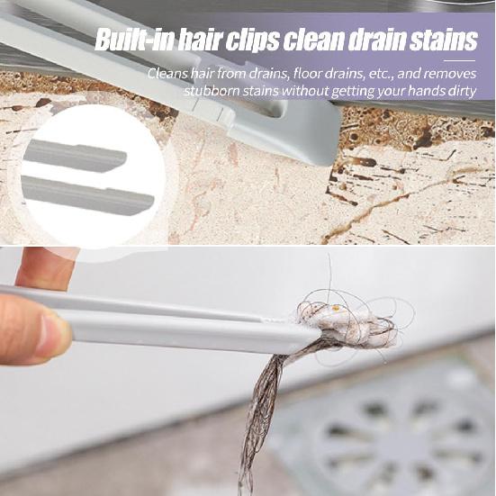 360 Rotating Crevice Cleaning Brush Kitchen Sink Toilet Tile Joints Dead Angle Gap Cleaner Brush Groove Window Gaps Bathroom Cleaning Tool Handle