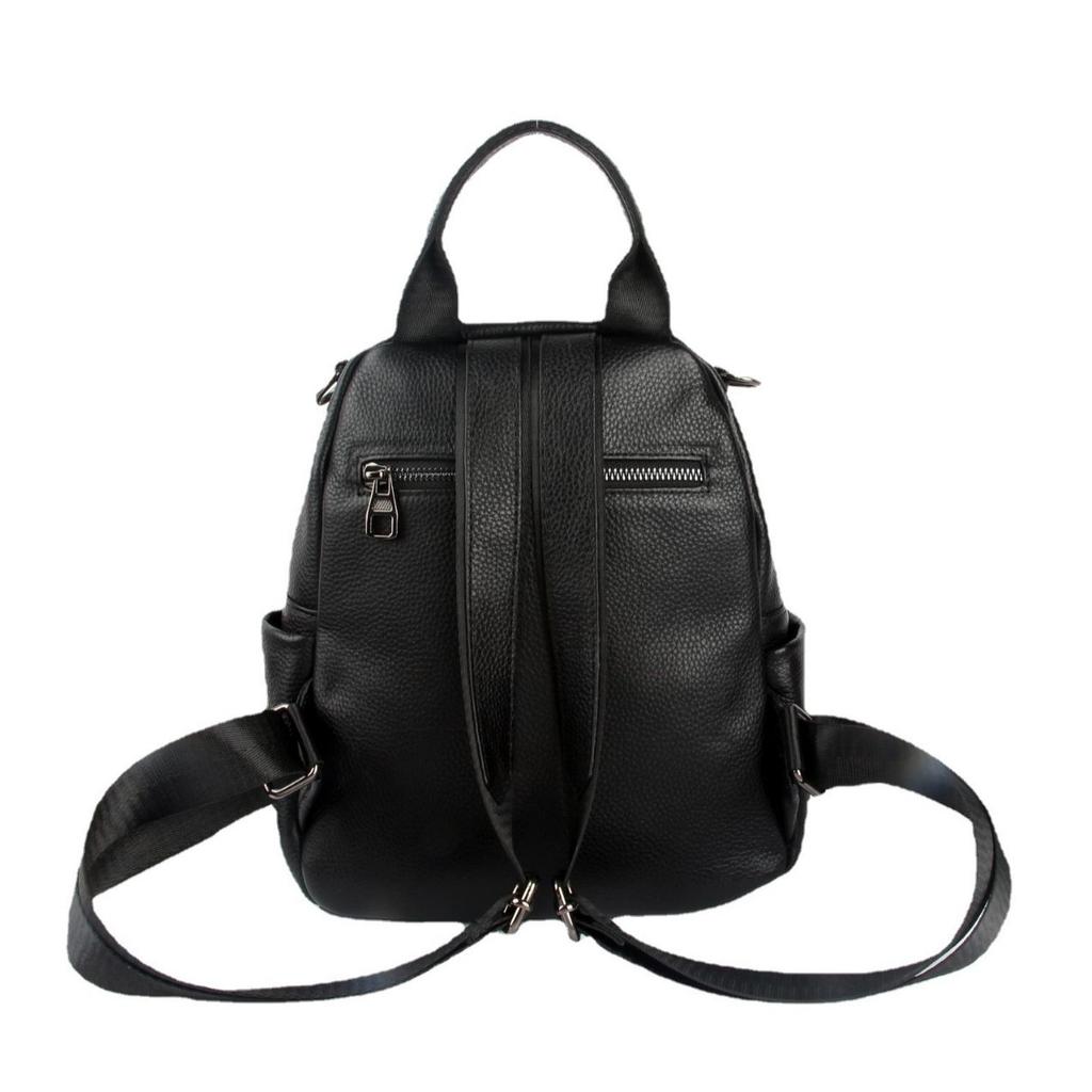 Cowhide Women's Backpack, Fashionable Versatile Travel Schoolbag, Dual-purpose Soft Leather Bag, Fashionable Versatile