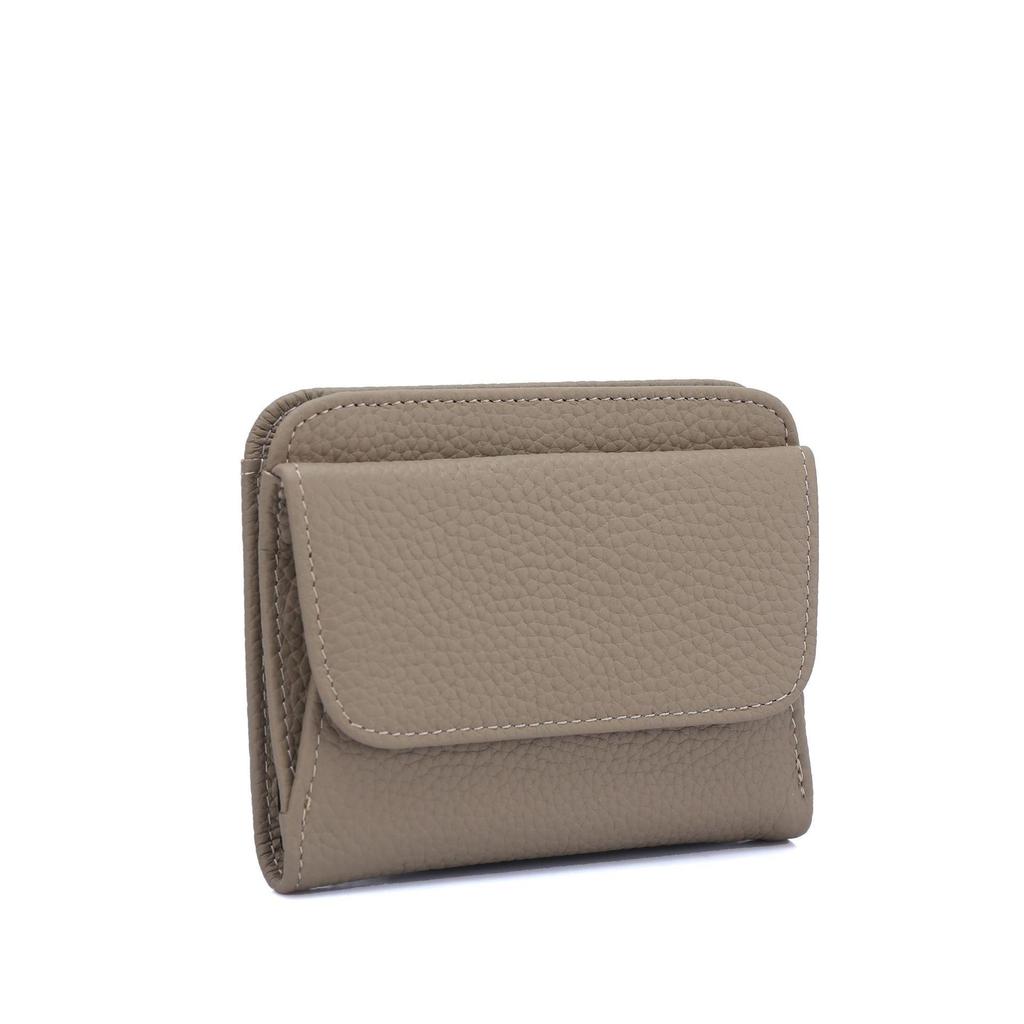 Japanese Style Genuine Leather Wallet: Short Design with Multiple Card Slots, Coin Purse, Large Capacity, and Multi-Compartment.